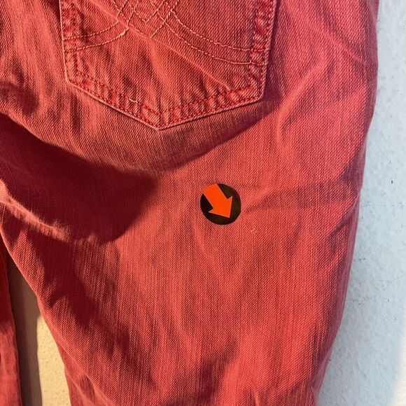 Love Moschino Pants Womens 28 Pink distressed casual day Stretch Denim Jeans - Picture 10 of 15